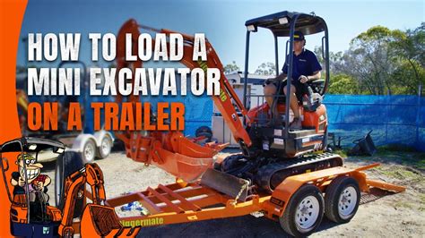 mini excavator pulling forwarder trailer|How to Trailer & Transport Bobcat Compact (Mini) Excavators.